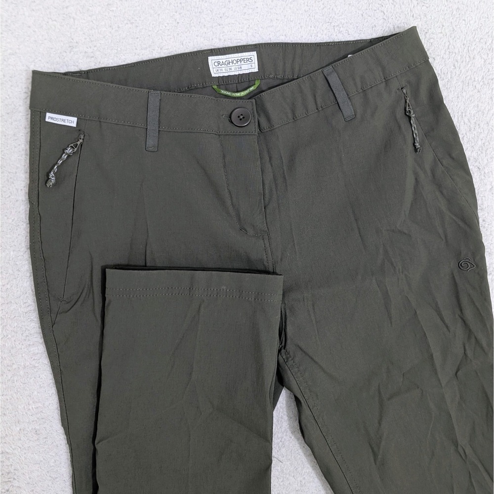 NEW! Craghoppers Tech Pro Stretch Pants Womens US‎ Sm 6 Waterproof Hiking Green